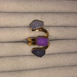 Purple Geode Ring